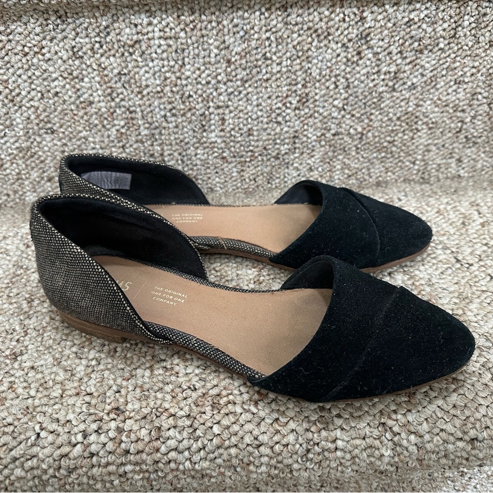 Tom’s Jutti D'Orsay in black suede